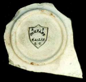 Southern Porcelain Co. pottery mark