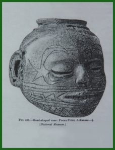 Ancient Native American Face Vessel