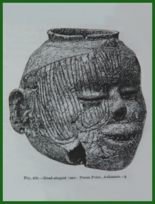 Ancient Native American Face Vessel