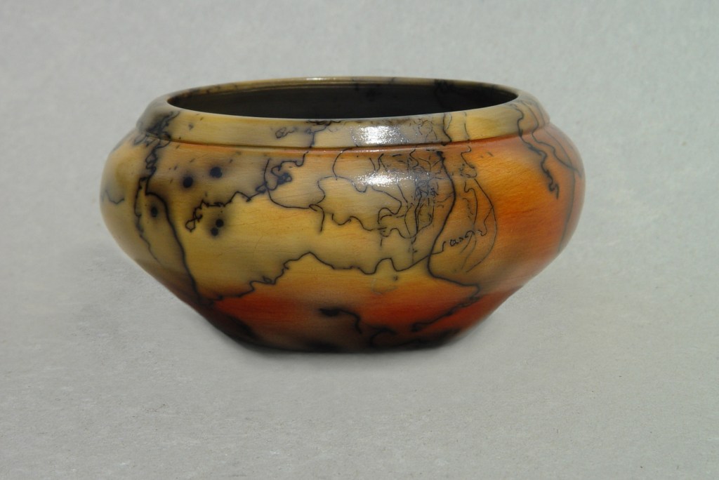 Horse Hair Raku Vase: Porcelain, terrasigilata, horse hair