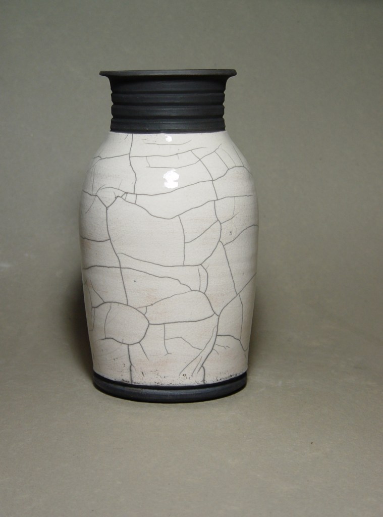Raku Vase: Local clay, raku glaze