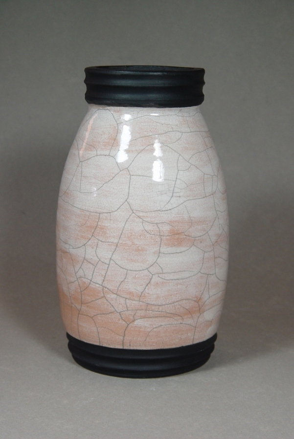 Raku Jar: Local clay, raku glaze